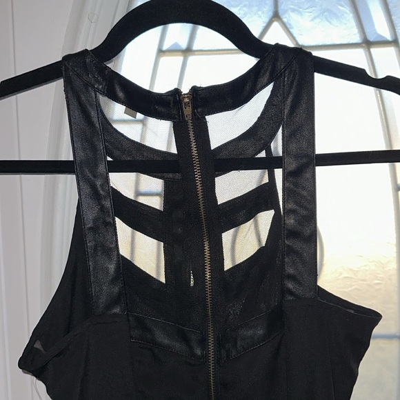 NWT GIANNI BINI Black Halter Mini Dress Womens Size XS - Picture 6 of 11